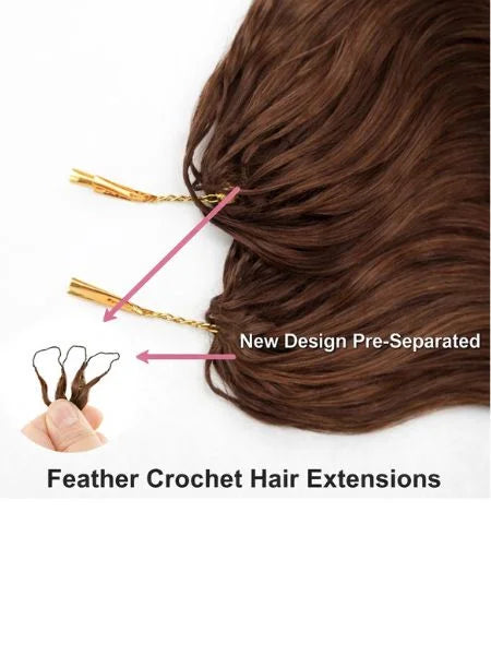 Medium Brown Body Wave Invisible Micro-Loop Hair Extension