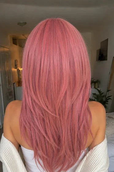 Nakano Miku Dark Pink Cosplay Wig