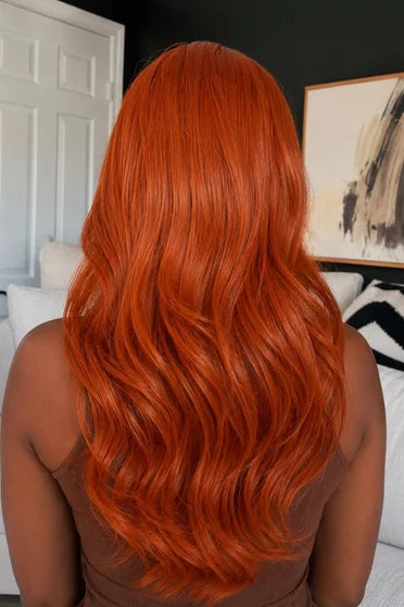 Nami 2 Years Later Long Orange Wave Cosplay Wig