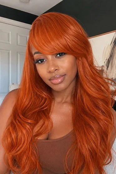 Nami 2 Years Later Long Orange Wave Cosplay Wig