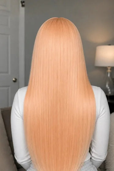 Power Long Pinkish-Orange Anime Cosplay Wig