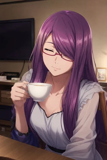 Rize Kamishiro Long Purple Wave Cosplay Wig