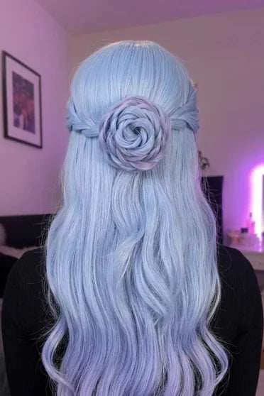 Robin Long Purple-Pink Wave Cosplay Wig