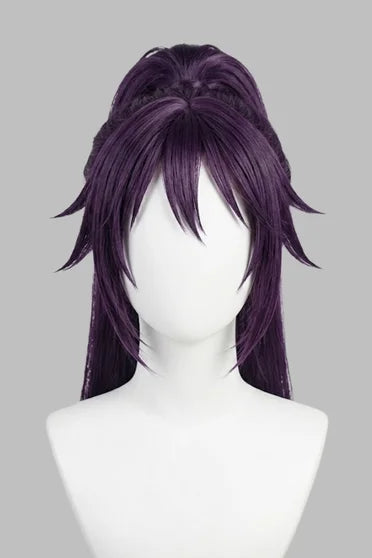 Shihouin Yoruichi Purple Long Ponytail Cosplay Wig