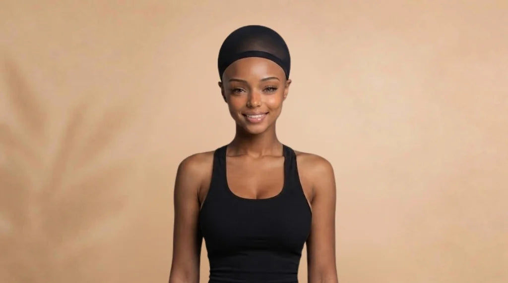 Before wearing Shihouin Yoruichi Purple Long Ponytail Cosplay Wig