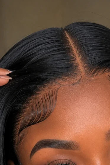 Customer style image - Straight 13x6 HD Lace Glueless Wig 220% Density