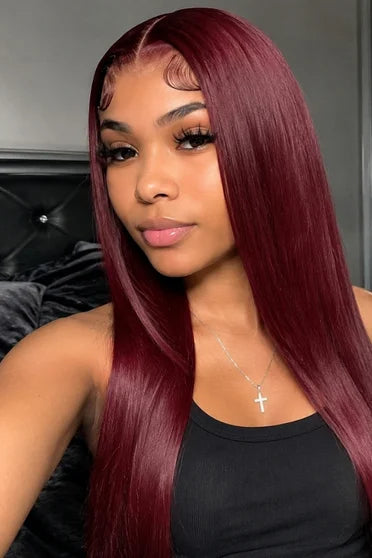 Straight Chocolate Brown 13x6 HD Lace Frontal Wig
