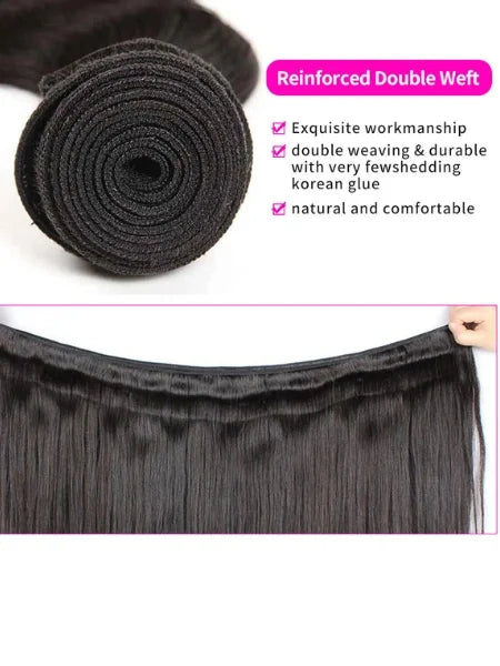 Silky Straight Brazilian Human Hair Bundle