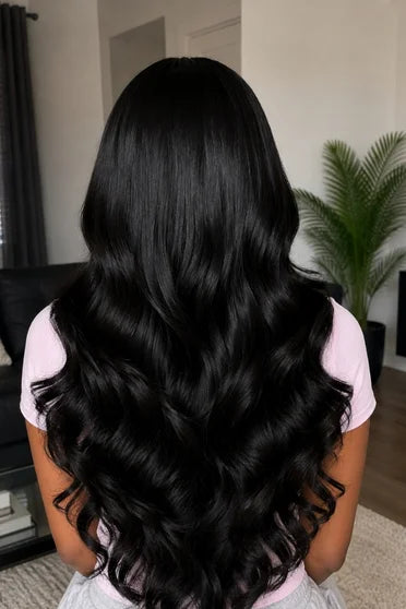 V-Part Body Wave 220 Density Hair Wig
