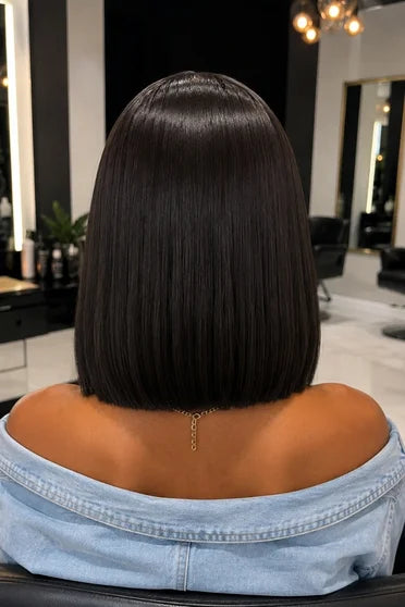 Wear & Go Straight Short Bob HD Lace Front Glueless Wig