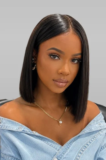 Wear & Go Straight Short Bob HD Lace Front Glueless Wig
