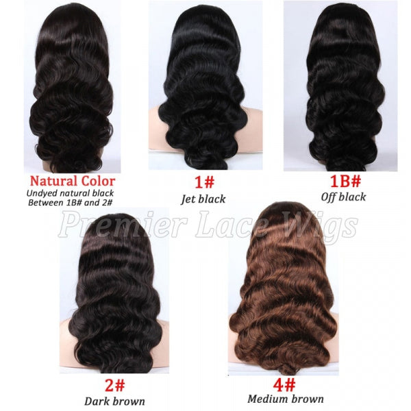 13x5 Natural Body Wave Middle Part Wig