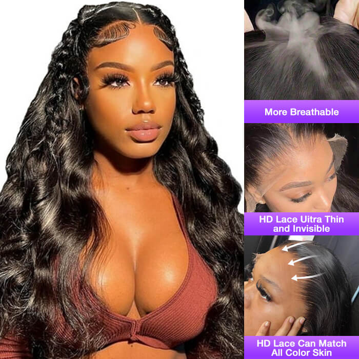 Body Wave 13x4 Natural Lace Frontal Wig