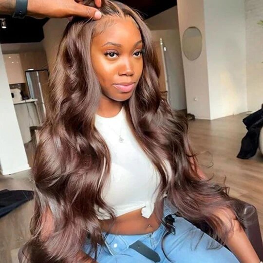 Brown 4x4 Body Wave Lace Wig