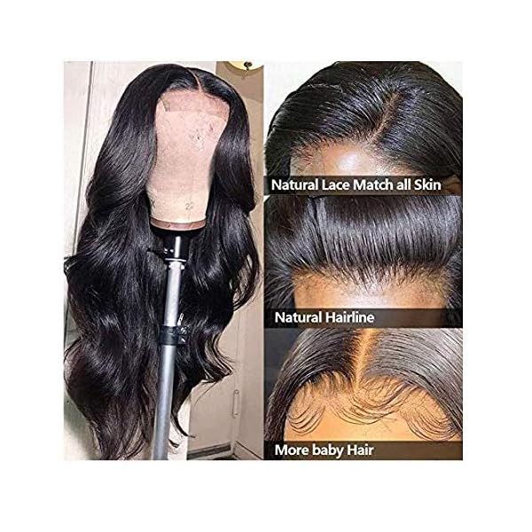 4x4 Natural Body Wave Closure Wig