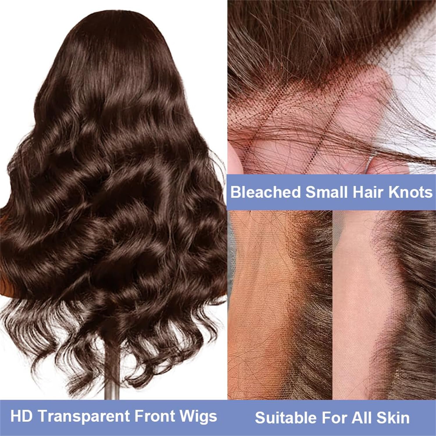 Brown 13x4 Body Wave Lace Front Wig