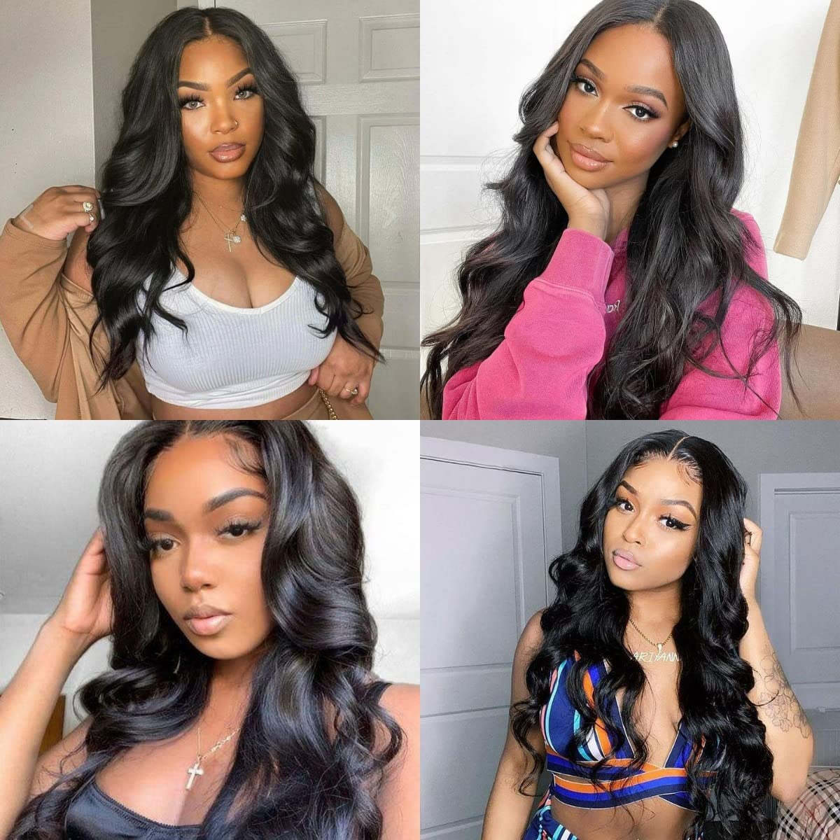 4x6 Natural 3D Body Wave Closure Wig