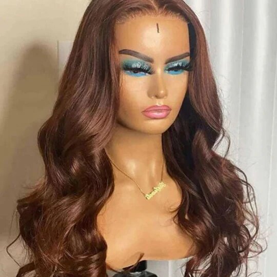 Brown 4x4 Body Wave Lace Wig