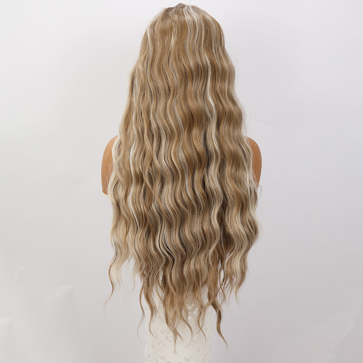 Brown Blonde Mixed V-Part High Lace Front Wig